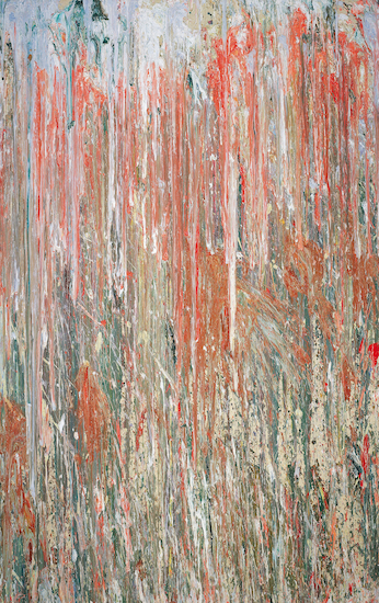 Painting by Larry Poons titled "Getting Straight"