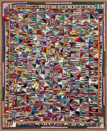 Fiber art by Anna Williams titled Album Quilt.