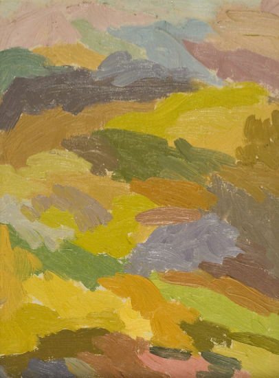 Painting by Eugenie Baizerman titled "Desert Hills"