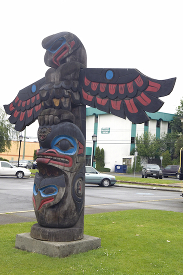Totem by Doug LaFortune titled "The Feast Totem"