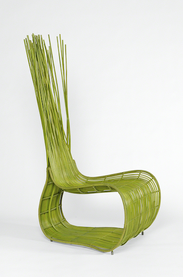 Chair by Ken Cobonpue titled Yoda Arm Chair.
