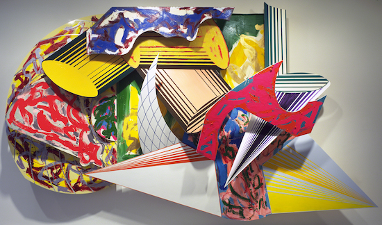 Painting by Frank Stella titled "The Moon..."