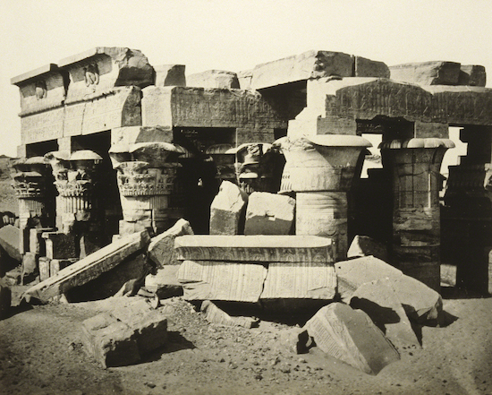 Photograph by Francis Frith titled "Temple Ruins in Kom Ombo"