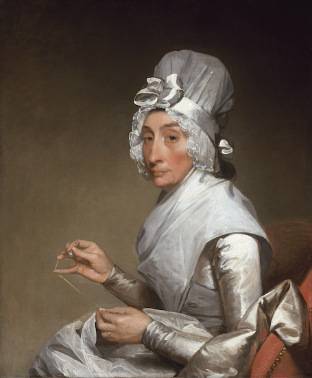 Painting by Gilbert Stuart titled "Mrs Richard Yates"