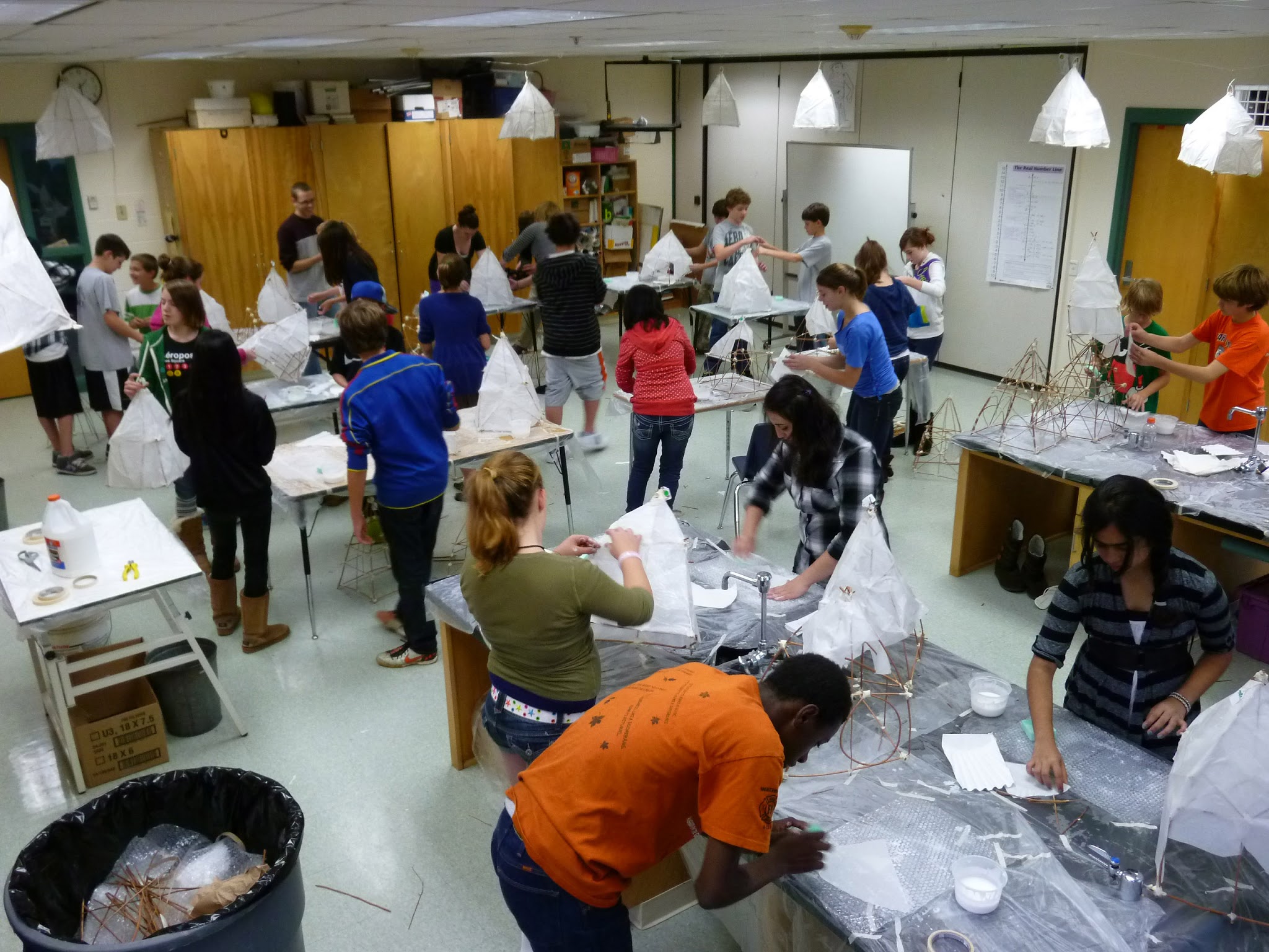 High School Art Class Pretty Lights