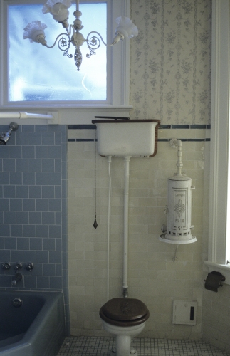 Nicholas Clayton, attributed to (1840–1916, US), Bathroom of Sweeney-Royston House, Galveston, TX, 1885 and 1900–1906. 