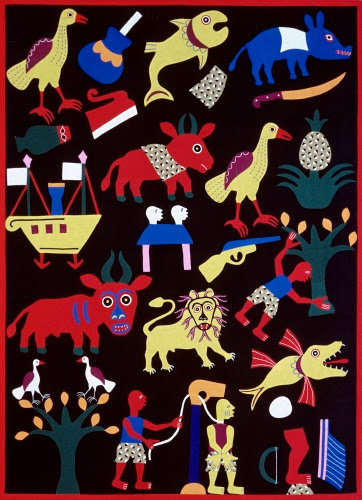 Fon People, Benin, Appliqué cloth, 1970s. 