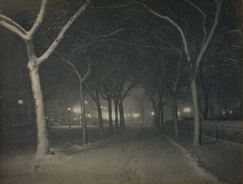 Alfred Stieglitz (1865–1946, US), An Icy Night, New York, 1898. 