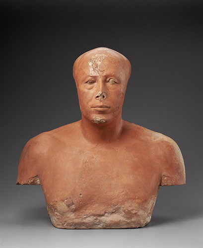 Ancient Egypt, Old Kingdom, Dynasty IV, Bust of Prince Ankhhaf, from Giza, tomb G7510, 2520–2494 BCE. 