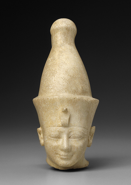 Ancient Egypt, New Kingdom, Head from a Kneeling Figure of Amenhotep II, 1427-1400 BCE. 