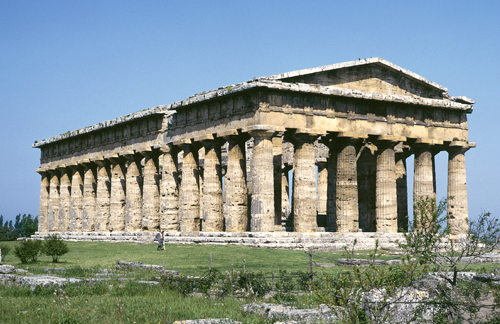 Ancient Greece, Temple of Hera, Paestum, ca. 460 BCE. 