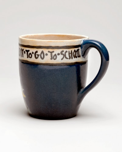 Paul Revere Pottery Company (firm 1906–1942 Boston), Cup (“It is the Habit of Young Rabbit to Go to School”), 1917.