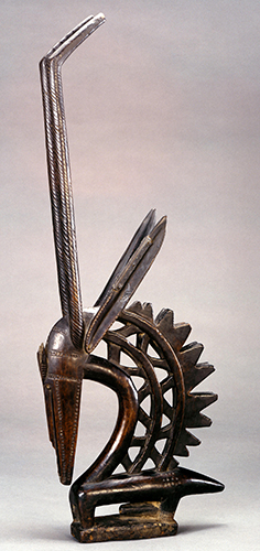 Bamana People, Chi Wara (male) Dance Headdress, late 1800s. 