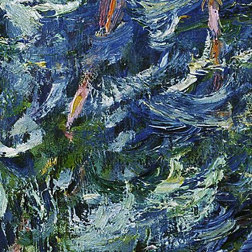 Marsden Hartley, Winter Chaos, Blizzard, brushwork detail, 1909.