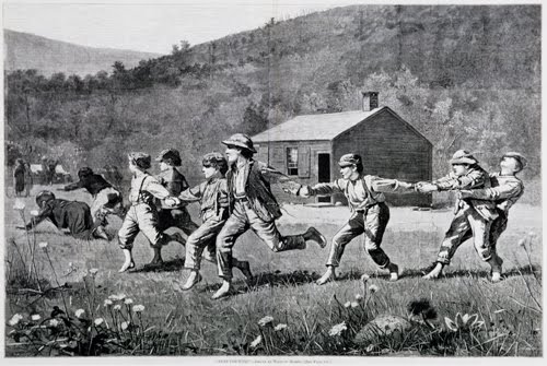 Winslow Homer, Snap the Whip, from Harper's Weekly, September 20, 1873. 