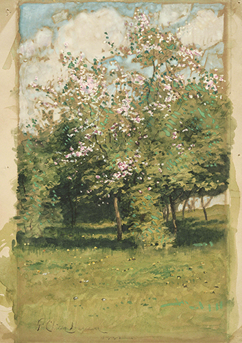 Childe Hassam (1859—1935), Blossoming Trees, 1882. 