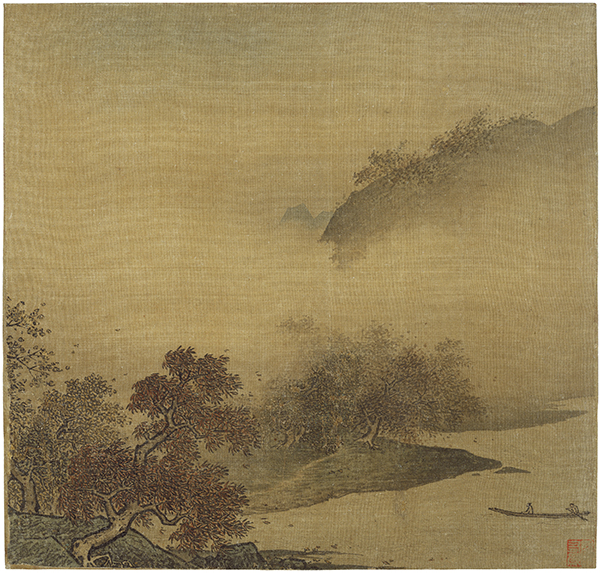 Song Dynasty, formerly attributed to Li Tang (1050–1130, China), Autumn Foliage Along a River, after 1150.