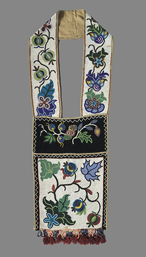 Chippewa Culture, Bandolier bag, 1880s–ca. 1900.