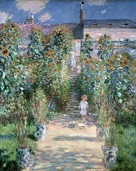 Claude Monet (1840–1926, France), Artist’s Garden at Vétheuil, 1880. 