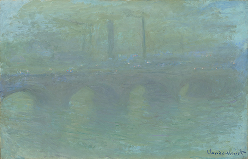Claude Monet (1840–1926, France), Waterloo Bridge, London, at Dusk, 1904. 