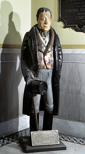 David Gilmour Blythe (1815–1865, US), Figure of Lafayette, from the Fayette County courthouse in Uniontown, PA, ca. 1840s/1850s.