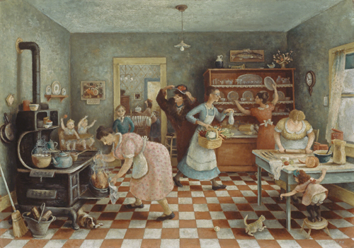 Doris Lee (1905–1983, US), Thanksgiving, 1935. 