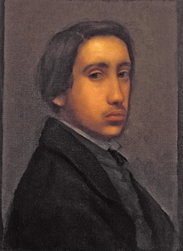 Edgar Degas (1834–1917, France), Self-Portrait, ca. 1854–1855. 