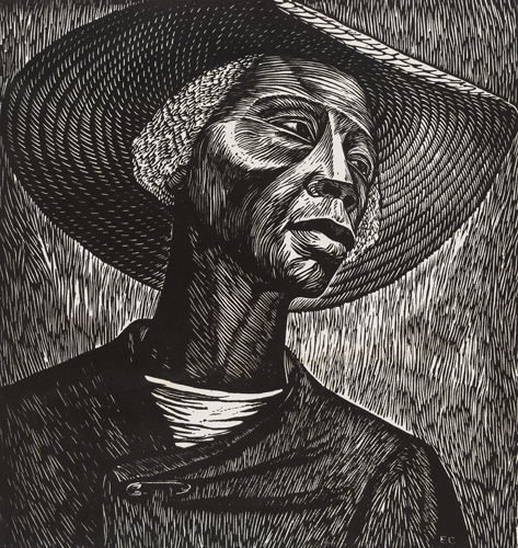 Elizabeth Catlett (1915/1919–2012, United States), Sharecropper, 1952, published 1968–1970. 
