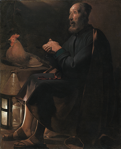  Georges de la Tour (1593–1602, France), Saint Peter Repentant, 1645. 