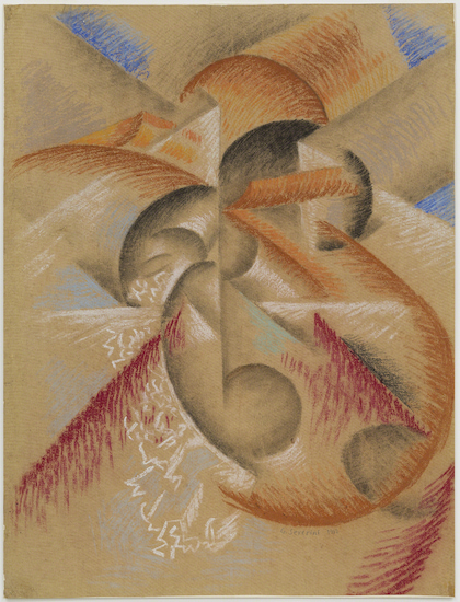 Painting by Gino Severini entitled Dynamism (1912)