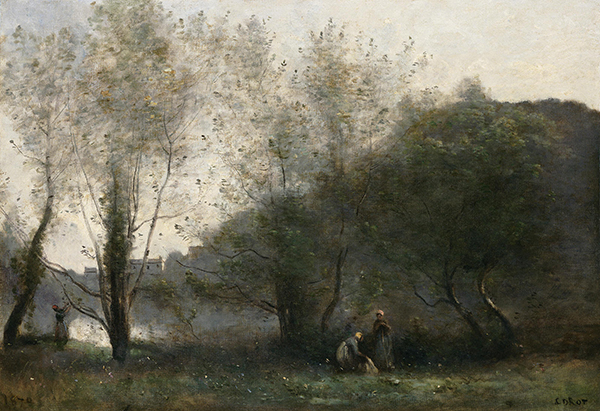Jean-Baptiste Camille Corot (1796–1875, France), Morning on the Estuary, 1870. 