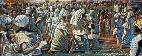 John Biggers (1924–1999, US), Jubilee, Ghana Harvest Festival, 1959. 