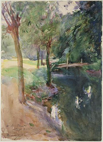John Singer Sargent (1856–1925, US), The Shadowed Stream, after 1900. 