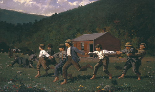 Winslow Homer, Snap the Whip, 1872. 
