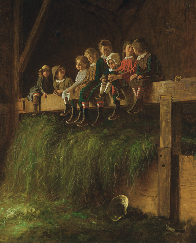 Eastman Johnson, Barn Swallows, 1878.