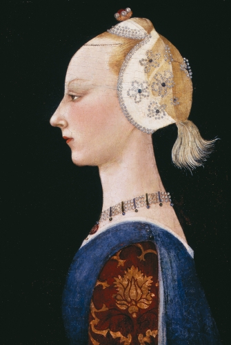 Paolo Uccello, attributed to (1397–1475), A Young Lady of Fashion, 1460s. 