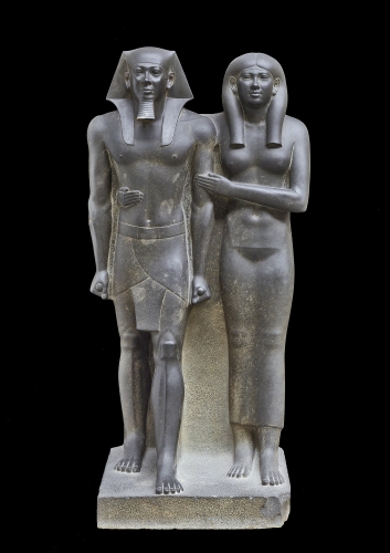 Ancient Egypt, Menkaure and Khamer-Ernesty II, 2490-2472 BCE. 