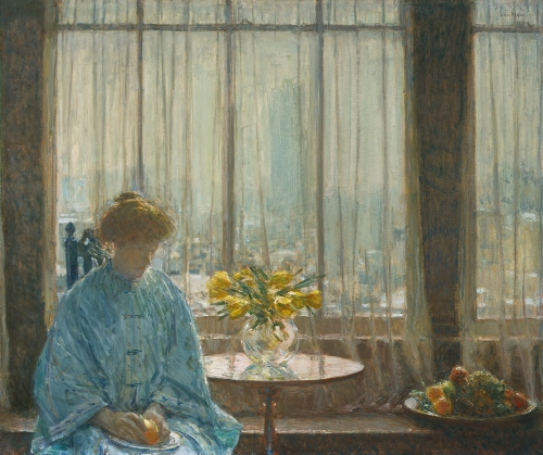 Childe Hassam, The Breakfast Room, Winter Morning, 1911. 