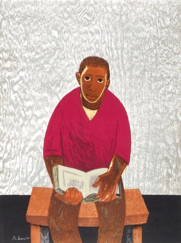 Samella Lewis (born 1924, US), Boy on a Bench, 2007. 