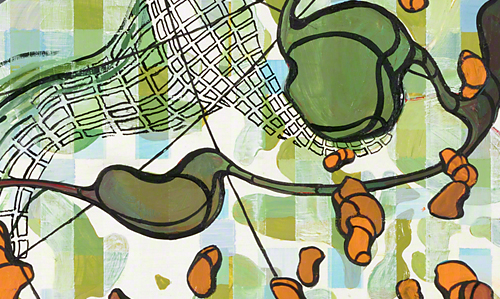 Lisa Corinne Davis (born 1958), Willfully Whimsical, detail, 2006.