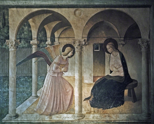  Fra Angelico, Annunciation, ca. 1440-1445.