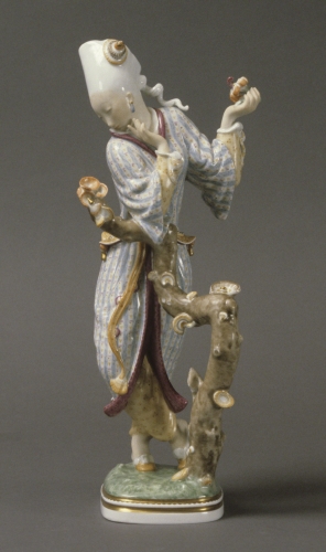 Royal Danish Porcelain Manufactory (maker; firm founded ca. 1781, Copenhagen) and Gerhard Henning (designer, 1880–1967), Figurine: Asian Lady, 1920s. 