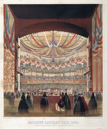 Unknown artist (United States), View of the Academy of Music as Seen from the Stage, published in Henry McCloskey’s Manual of 1864. 