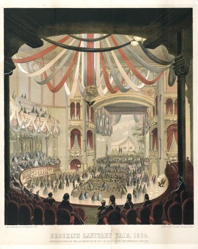 Unknown artist (United States), Interior of the Academy of Music, from the Dress Circle, published in Henry McCloskey’s Manual of 1864. 