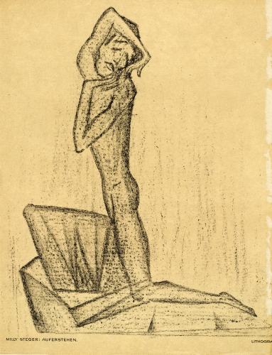 Milly Steger (1881–1948, Germany), Resurrection, from the periodical Das Kunstblatt, volume 1, number 7 (July 1917). 