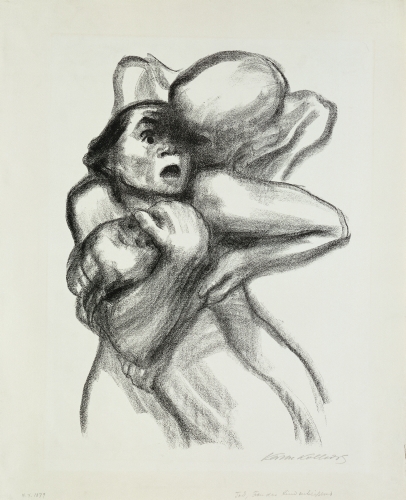 Käthe Kollwitz (1867–1945), Death Seizing a Woman, 1934. 