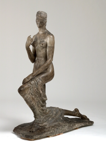 Wilhelm Lehmbruck (1881–1919 Germany), Kneeling Woman, 1911. 
