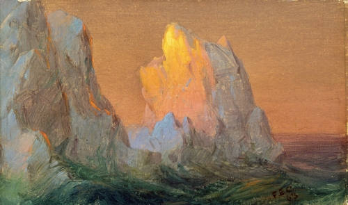 Frederic Church (1826–1900, United States), Icebergs, 1863. 