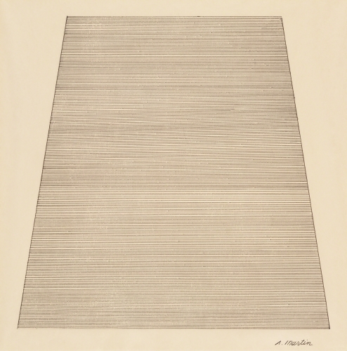  Agnes Martin (1912–2004, US), Mountain, 1960. 