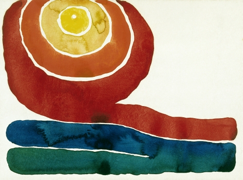 Georgia O’Keeffe (1887–1986, US), Evening Star III, 1917. 